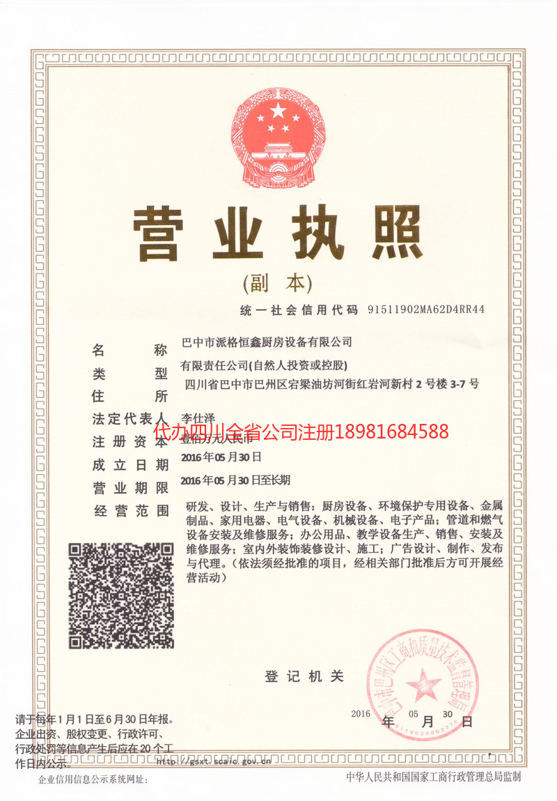 桦甸桦甸派格恒鑫厨房设备有限公司